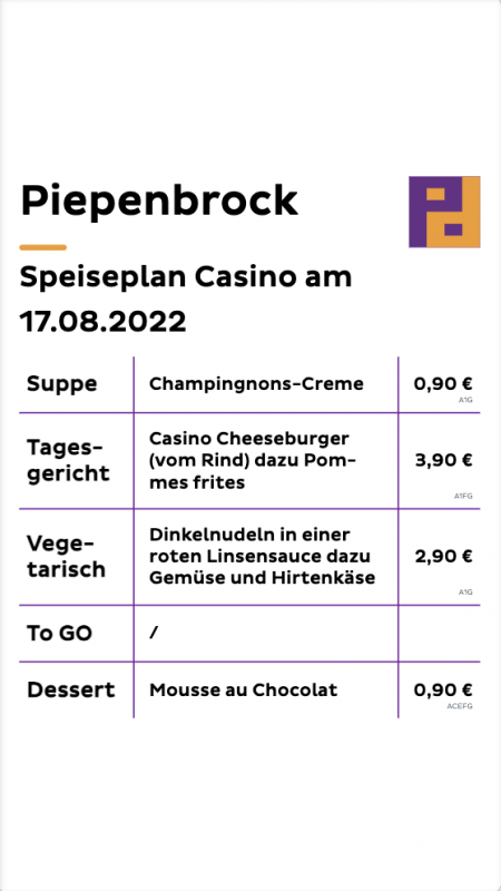 Speiseplan