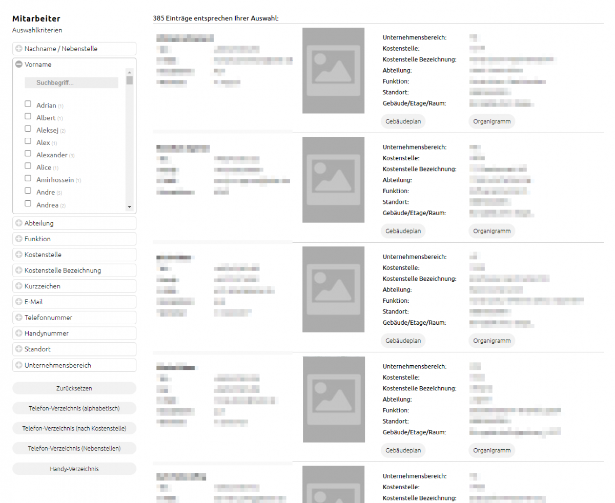 Mitarbeiterdatenbank